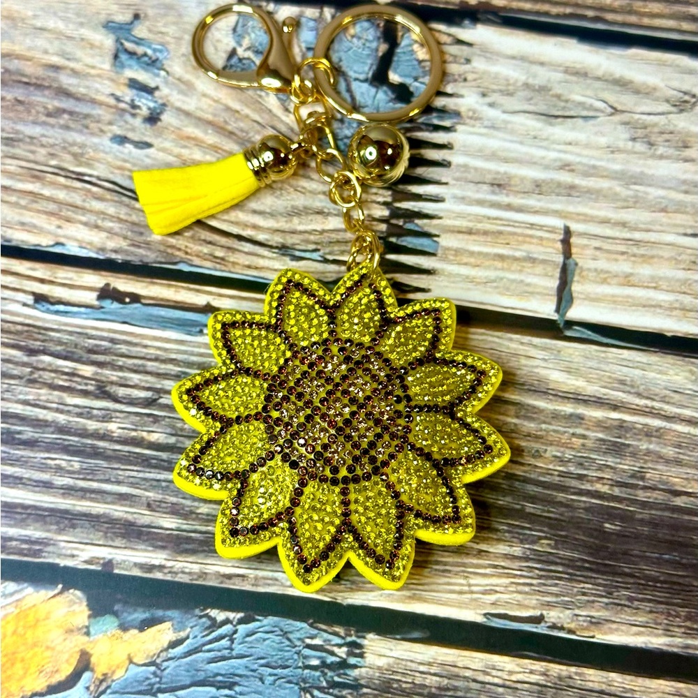 Sunflower Keychain